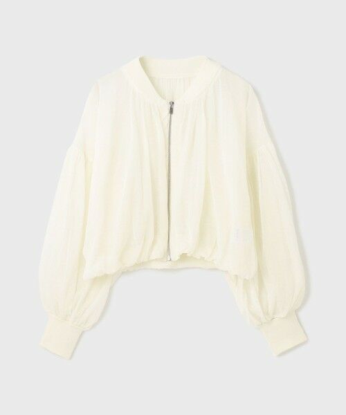 GRACE CONTINENTAL / グレースコンチネンタル ブルゾン | シアーニットバルーンジャケット | 詳細13