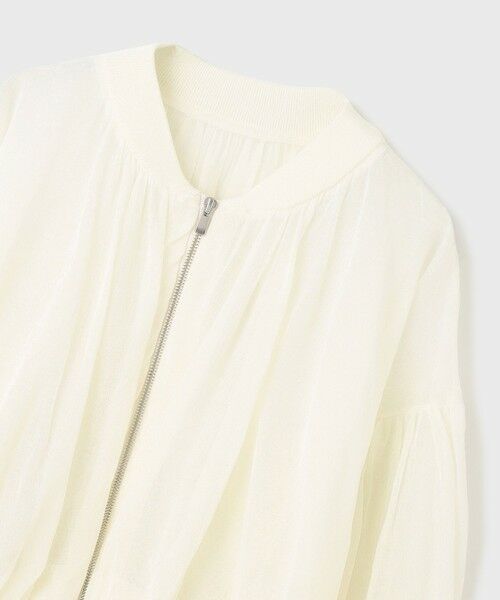 GRACE CONTINENTAL / グレースコンチネンタル ブルゾン | シアーニットバルーンジャケット | 詳細15