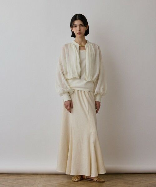 GRACE CONTINENTAL / グレースコンチネンタル ブルゾン | シアーニットバルーンジャケット | 詳細3