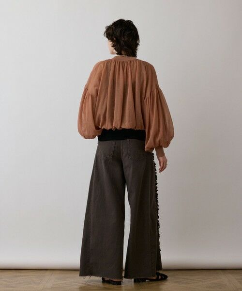 GRACE CONTINENTAL / グレースコンチネンタル ブルゾン | シアーニットバルーンジャケット | 詳細18