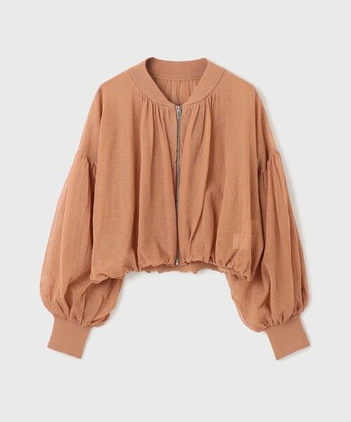 GRACE CONTINENTAL / グレースコンチネンタル ブルゾン | シアーニットバルーンジャケット | 詳細21