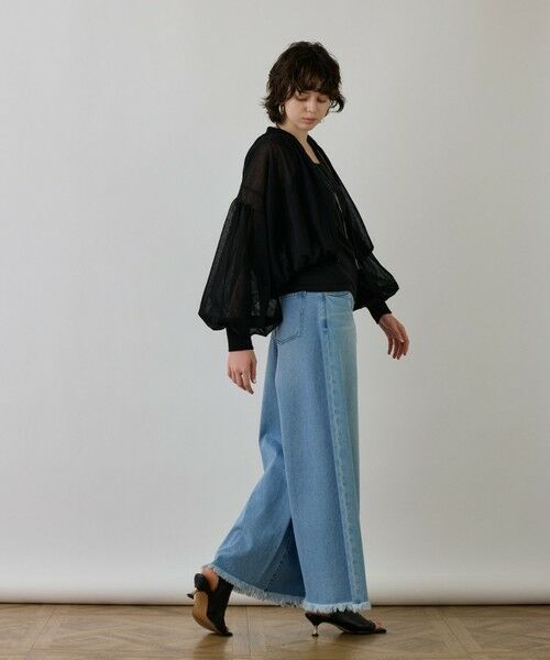 GRACE CONTINENTAL / グレースコンチネンタル ブルゾン | シアーニットバルーンジャケット | 詳細24