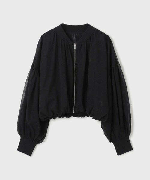 GRACE CONTINENTAL / グレースコンチネンタル ブルゾン | シアーニットバルーンジャケット | 詳細27