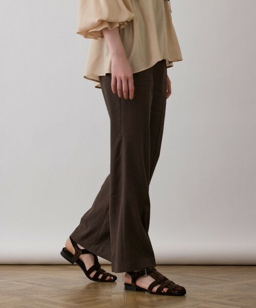 GRACE CONTINENTAL / グレースコンチネンタル その他パンツ | リネンサテンフレアパンツ | 詳細11