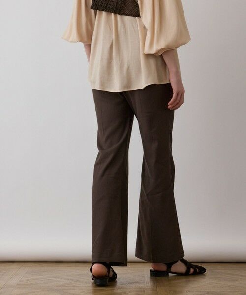 GRACE CONTINENTAL / グレースコンチネンタル その他パンツ | リネンサテンフレアパンツ | 詳細12