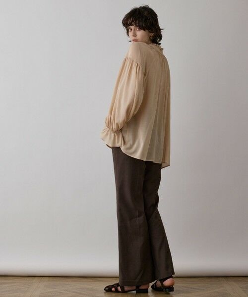 GRACE CONTINENTAL / グレースコンチネンタル その他パンツ | リネンサテンフレアパンツ | 詳細13