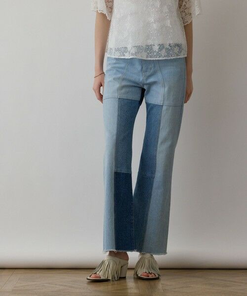 GRACE CONTINENTAL / グレースコンチネンタル デニムパンツ | パッチワークデニムパンツ | 詳細2