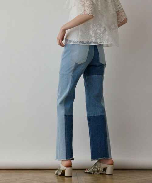 GRACE CONTINENTAL / グレースコンチネンタル デニムパンツ | パッチワークデニムパンツ | 詳細3