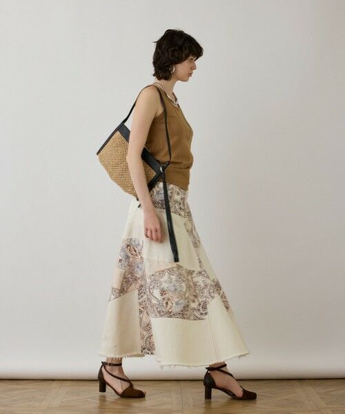 GRACE CONTINENTAL / グレースコンチネンタル デニムスカート | スカーフコンビデニムスカート | 詳細2