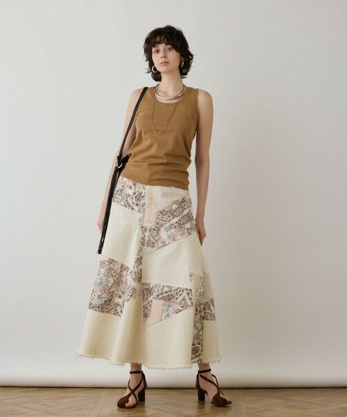 GRACE CONTINENTAL / グレースコンチネンタル デニムスカート | スカーフコンビデニムスカート | 詳細3