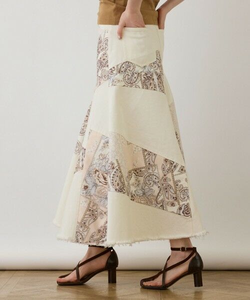 GRACE CONTINENTAL / グレースコンチネンタル デニムスカート | スカーフコンビデニムスカート | 詳細4