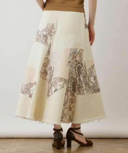 GRACE CONTINENTAL / グレースコンチネンタル デニムスカート | スカーフコンビデニムスカート | 詳細5