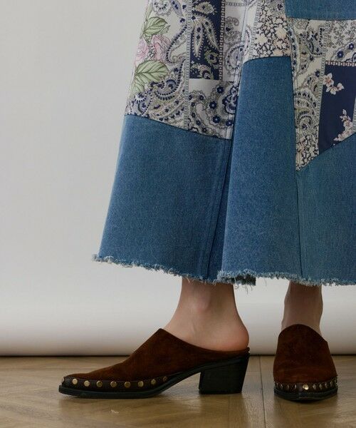 GRACE CONTINENTAL / グレースコンチネンタル デニムスカート | スカーフコンビデニムスカート | 詳細11