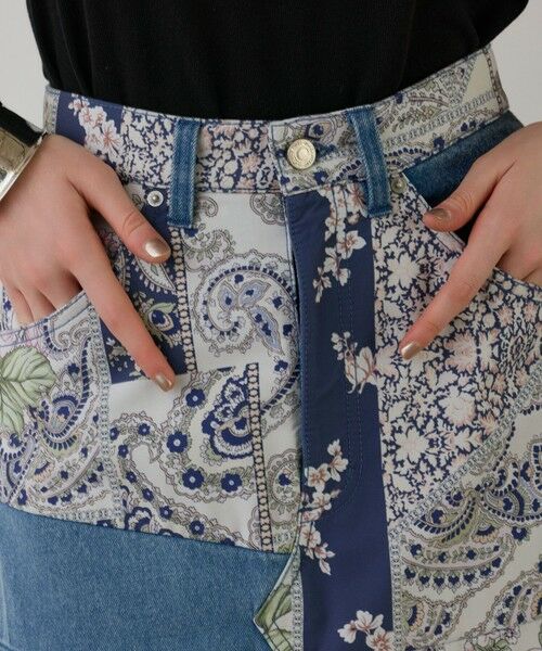 GRACE CONTINENTAL / グレースコンチネンタル デニムスカート | スカーフコンビデニムスカート | 詳細13