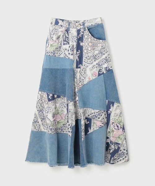 GRACE CONTINENTAL / グレースコンチネンタル デニムスカート | スカーフコンビデニムスカート | 詳細14