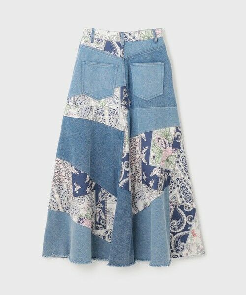 GRACE CONTINENTAL / グレースコンチネンタル デニムスカート | スカーフコンビデニムスカート | 詳細15