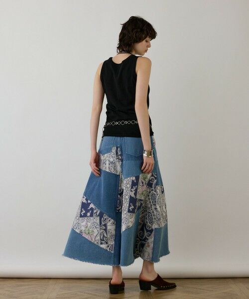 GRACE CONTINENTAL / グレースコンチネンタル デニムスカート | スカーフコンビデニムスカート | 詳細8