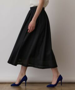 GRACE CONTINENTAL / グレースコンチネンタル ミニ・ひざ丈スカート | シアーメッシュスカート