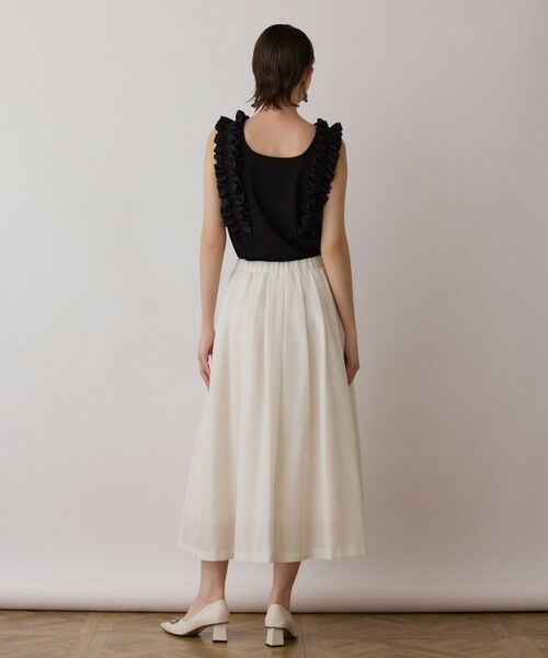 GRACE CONTINENTAL / グレースコンチネンタル ミニ・ひざ丈スカート | シアーメッシュスカート | 詳細3
