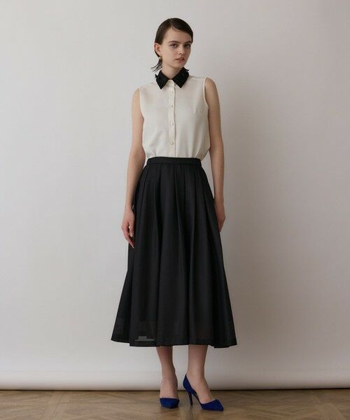 GRACE CONTINENTAL / グレースコンチネンタル ミニ・ひざ丈スカート | シアーメッシュスカート | 詳細8