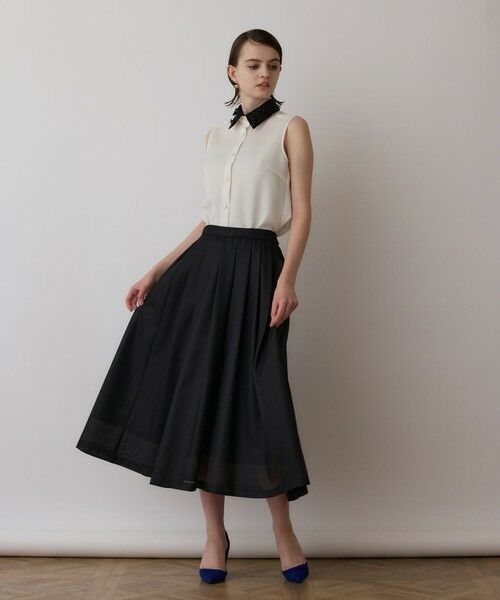 GRACE CONTINENTAL / グレースコンチネンタル ミニ・ひざ丈スカート | シアーメッシュスカート | 詳細9
