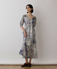 GRACE CONTINENTAL / グレースコンチネンタル ロング・マキシ丈ワンピース | スカーフプリントドレス