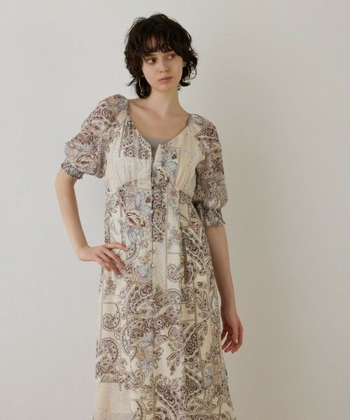 GRACE CONTINENTAL / グレースコンチネンタル ロング・マキシ丈ワンピース | スカーフプリントドレス | 詳細4