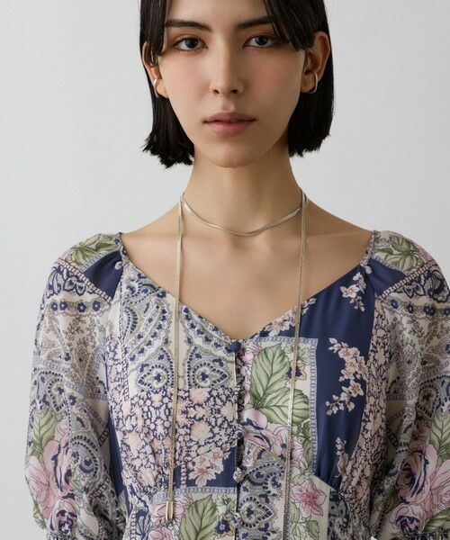 GRACE CONTINENTAL / グレースコンチネンタル ロング・マキシ丈ワンピース | スカーフプリントドレス | 詳細12