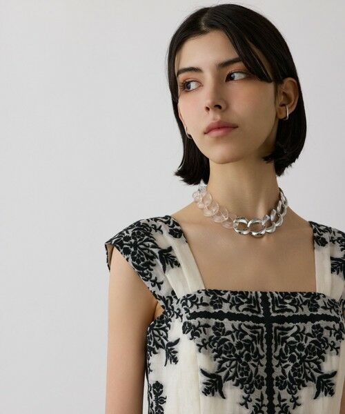 GRACE CONTINENTAL / グレースコンチネンタル ロング・マキシ丈ワンピース | フレームジャガードドレス | 詳細13