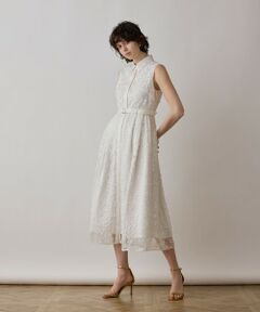 GRACE CONTINENTAL / グレースコンチネンタル ロング・マキシ丈ワンピース | フラワーライン刺繍ワンピース