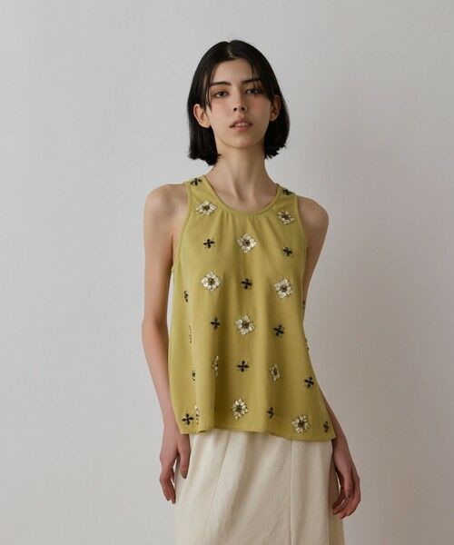 GRACE CONTINENTAL / グレースコンチネンタル その他トップス | ビジューノースリーブトップ | 詳細3