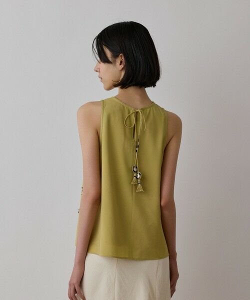 GRACE CONTINENTAL / グレースコンチネンタル その他トップス | ビジューノースリーブトップ | 詳細4