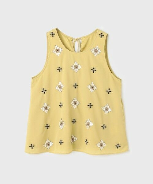 GRACE CONTINENTAL / グレースコンチネンタル その他トップス | ビジューノースリーブトップ | 詳細8