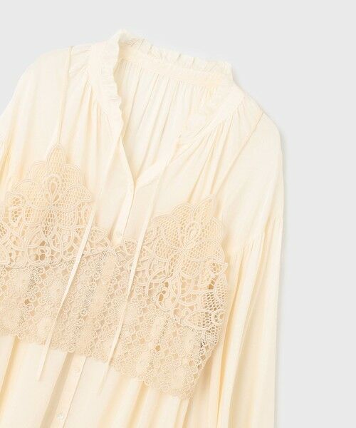 GRACE CONTINENTAL / グレースコンチネンタル シャツ・ブラウス | レースキャミ付カフタンブラウス | 詳細6