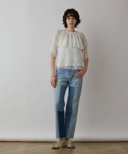 GRACE CONTINENTAL / グレースコンチネンタル シャツ・ブラウス | レースケープブラウス | 詳細1