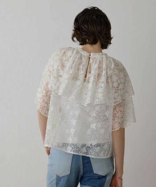 GRACE CONTINENTAL / グレースコンチネンタル シャツ・ブラウス | レースケープブラウス | 詳細4