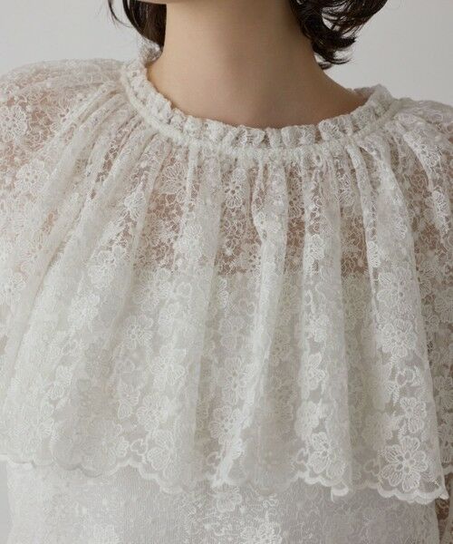 GRACE CONTINENTAL / グレースコンチネンタル シャツ・ブラウス | レースケープブラウス | 詳細5