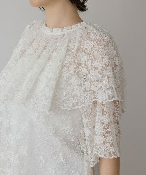 GRACE CONTINENTAL / グレースコンチネンタル シャツ・ブラウス | レースケープブラウス | 詳細6