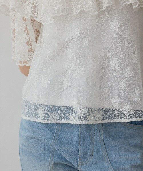 GRACE CONTINENTAL / グレースコンチネンタル シャツ・ブラウス | レースケープブラウス | 詳細7