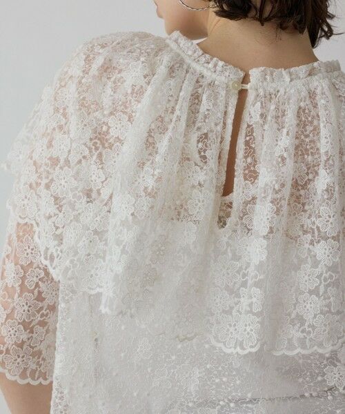 GRACE CONTINENTAL / グレースコンチネンタル シャツ・ブラウス | レースケープブラウス | 詳細8