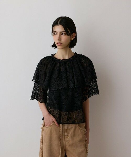 GRACE CONTINENTAL / グレースコンチネンタル シャツ・ブラウス | レースケープブラウス | 詳細14