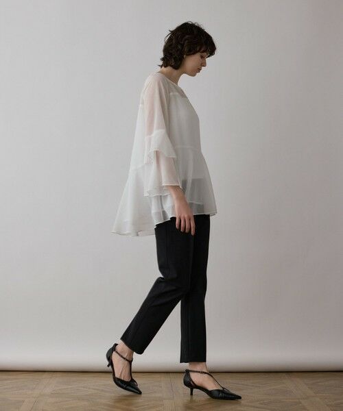 GRACE CONTINENTAL / グレースコンチネンタル シャツ・ブラウス | フィルムジャガードフリルトップ | 詳細4