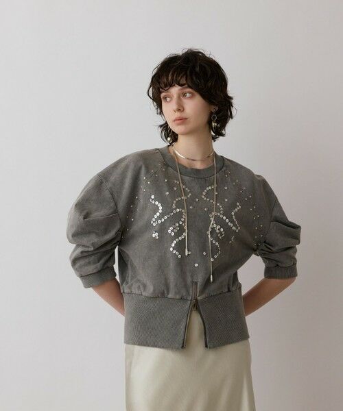 GRACE CONTINENTAL / グレースコンチネンタル カットソー | ピグメントショートトップ | 詳細17