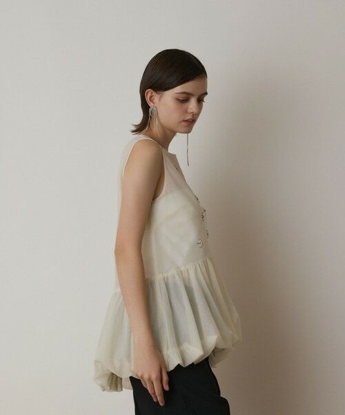GRACE CONTINENTAL / グレースコンチネンタル シャツ・ブラウス | バルーンチュールトップ | 詳細6