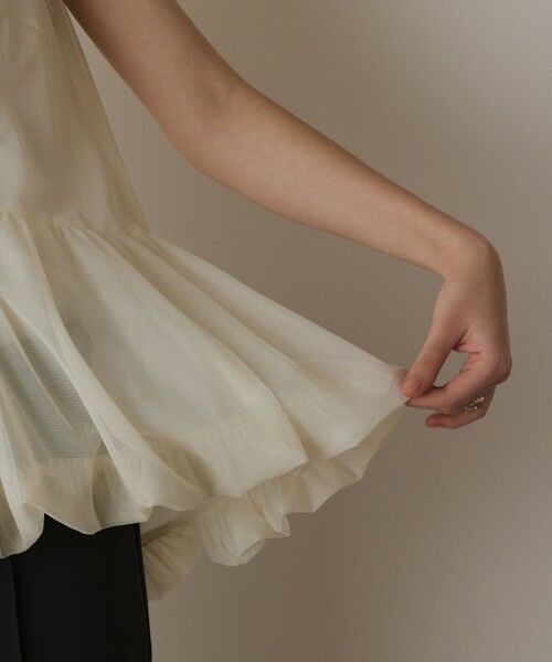 GRACE CONTINENTAL / グレースコンチネンタル シャツ・ブラウス | バルーンチュールトップ | 詳細9