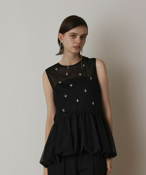 GRACE CONTINENTAL / グレースコンチネンタル シャツ・ブラウス | バルーンチュールトップ | 詳細26