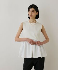 GRACE CONTINENTAL / グレースコンチネンタル その他トップス | タフタペプラムトップ