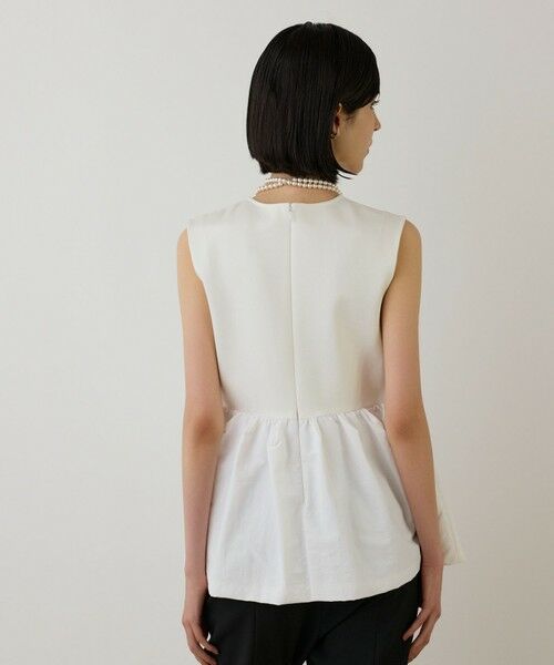 GRACE CONTINENTAL / グレースコンチネンタル その他トップス | タフタペプラムトップ | 詳細1