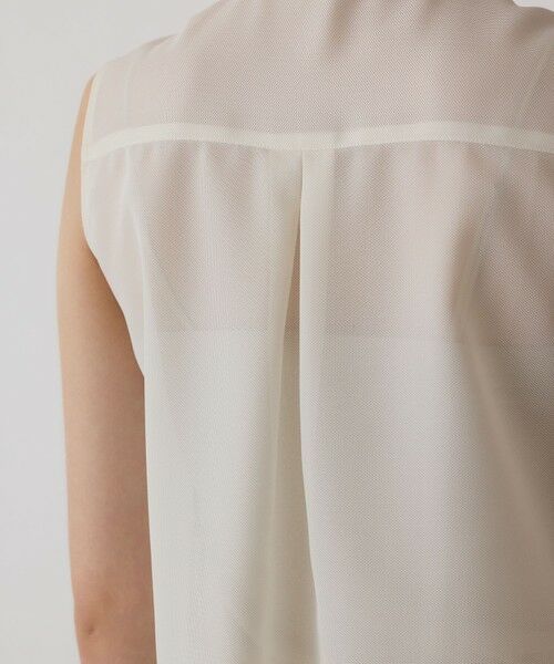 GRACE CONTINENTAL / グレースコンチネンタル シャツ・ブラウス | シアーメッシュノースリーブ | 詳細11