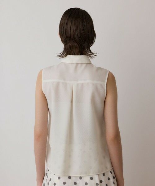 GRACE CONTINENTAL / グレースコンチネンタル シャツ・ブラウス | シアーメッシュノースリーブ | 詳細14